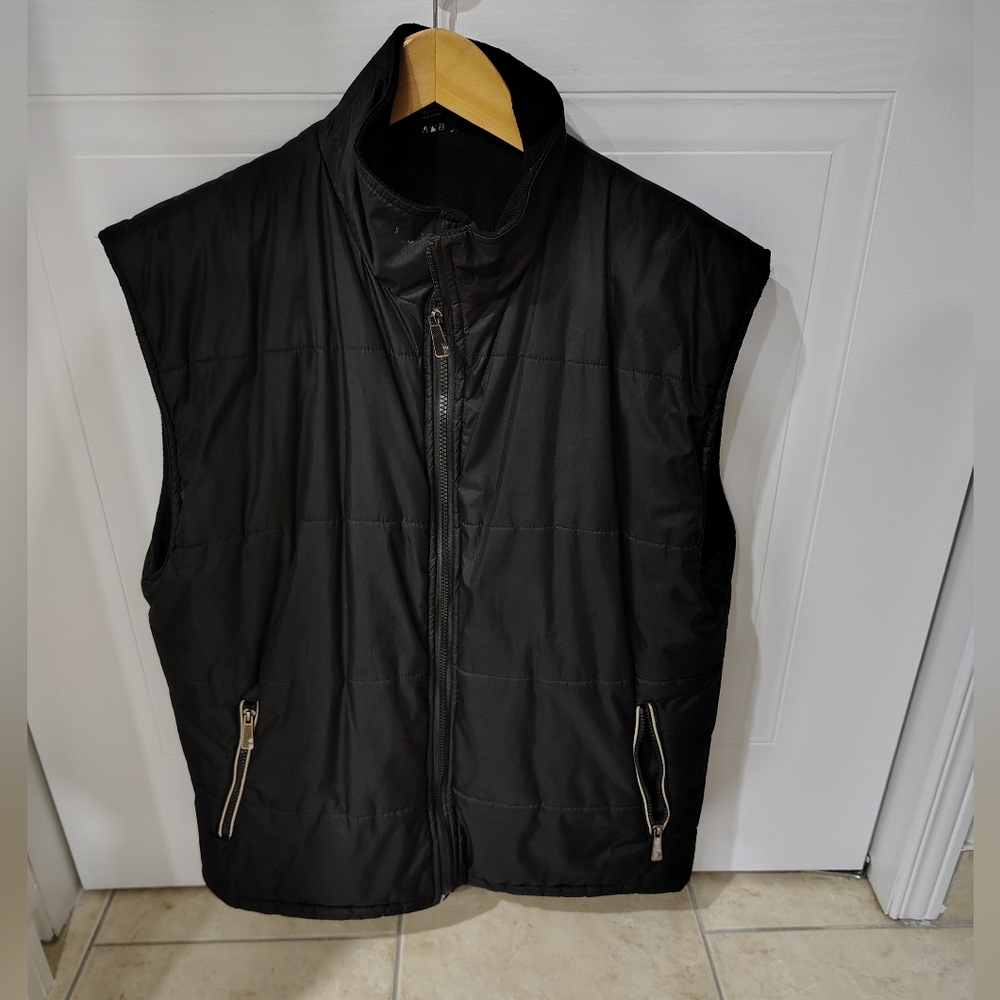 Men's Black Quilted Vest